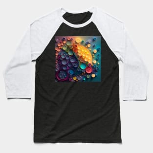 Celebrate Pride with this Phantasmal Iridescent circles and dots in exotic colors ! Baseball T-Shirt